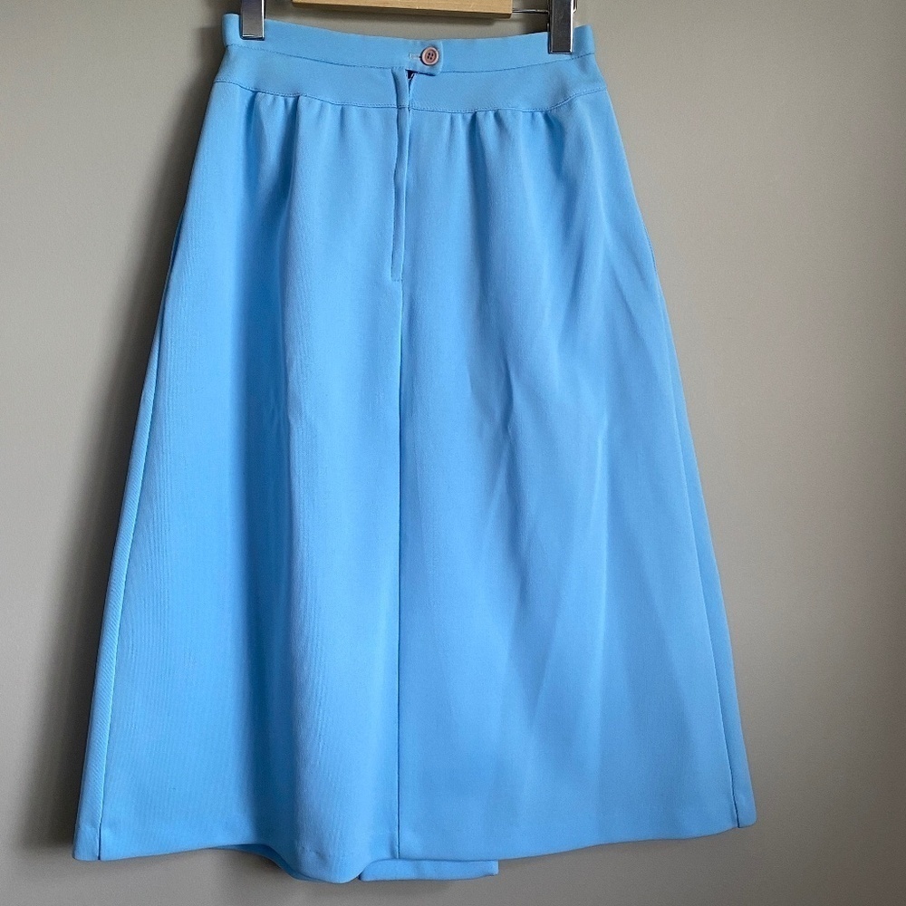 Cher Vintage Women's Powder‎ Blue A-Line Full Length Maxi Skirt Vintage Size 10